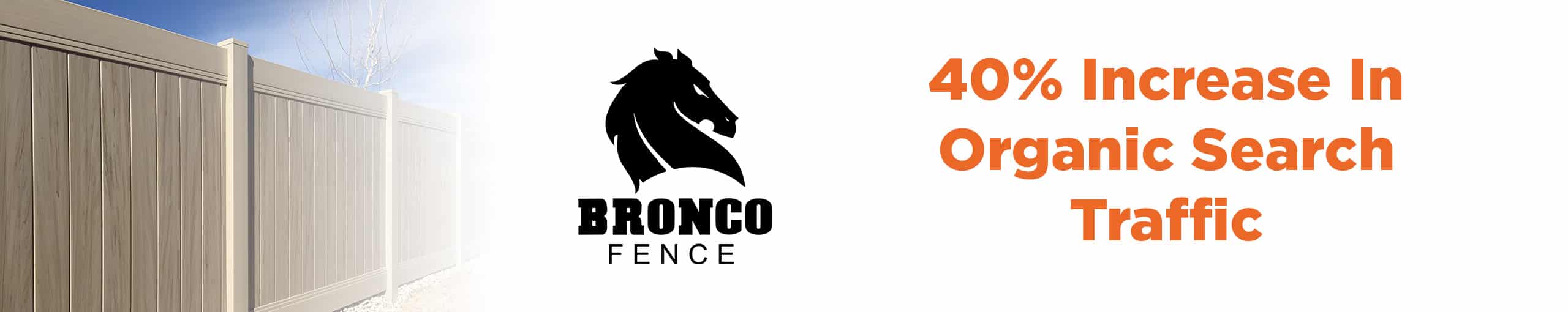 Bronco Fence banner Performance Driven Marketing Ogden UT