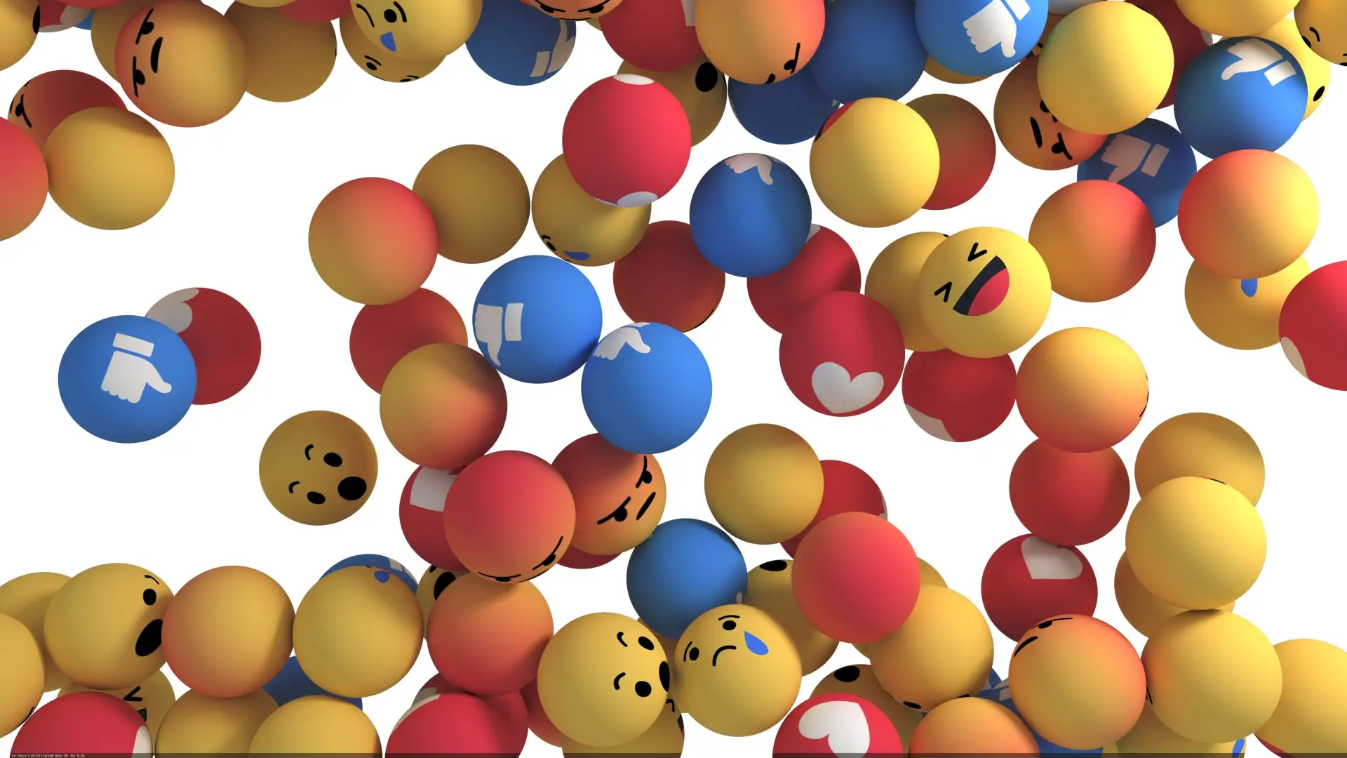 Facebook Ad Management: Engaging Emojis and Reactions Facebook ad reactions and emojis falling